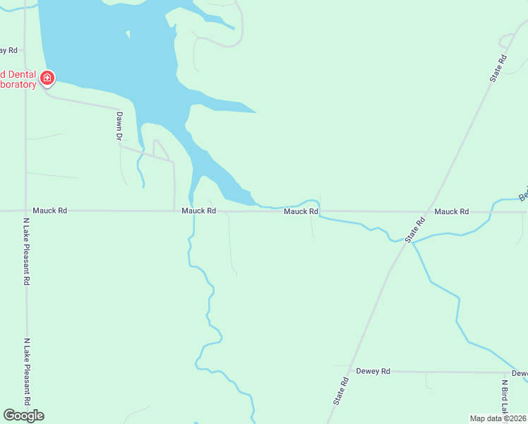 map of restaurants, bars, coffee shops, grocery stores, and more near 4695-5021 Mauck Road in Hillsdale