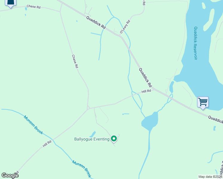 map of restaurants, bars, coffee shops, grocery stores, and more near 172-210 Hill Road in Thompson