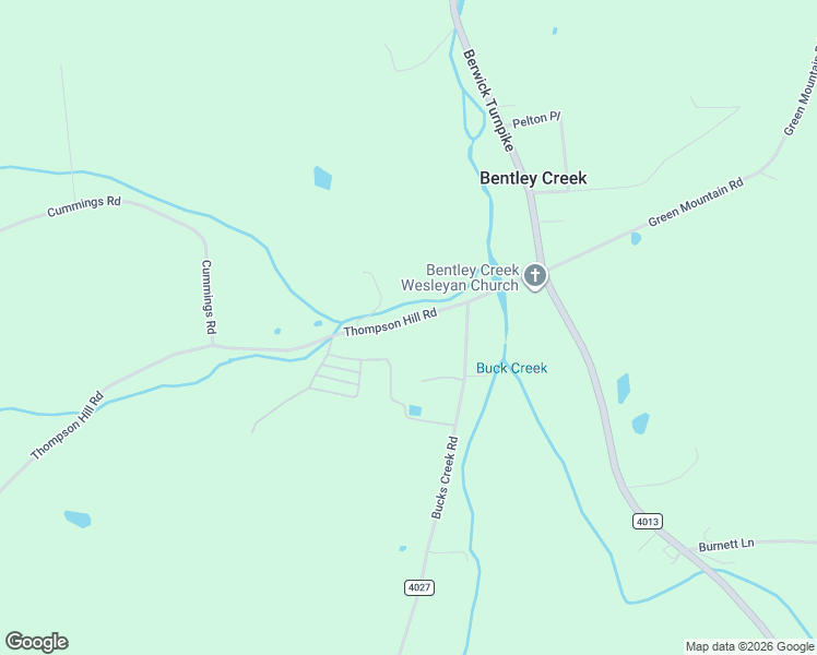 map of restaurants, bars, coffee shops, grocery stores, and more near 5676 Thompson Hill Road in Gillett