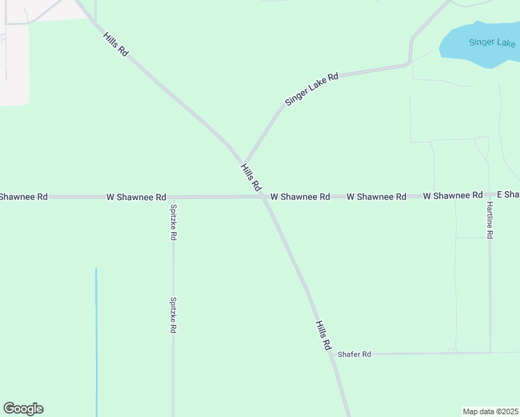 map of restaurants, bars, coffee shops, grocery stores, and more near 701-825 West Shawnee Road in Baroda