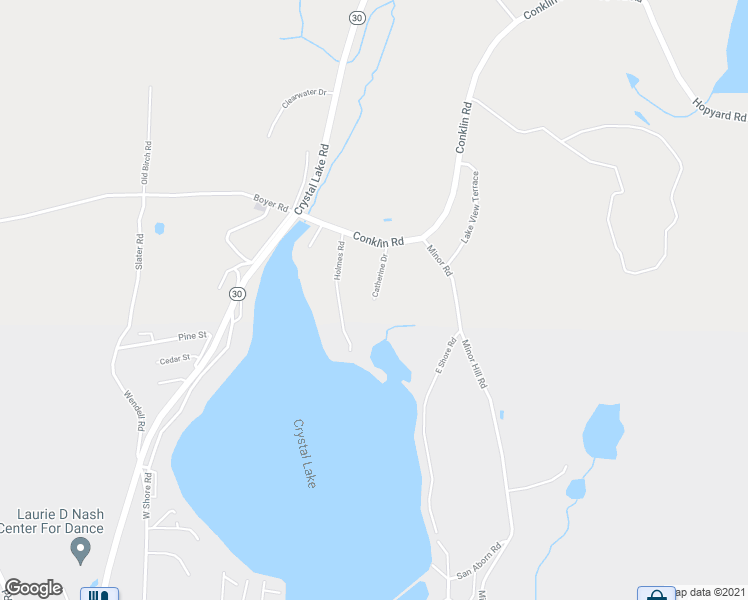 map of restaurants, bars, coffee shops, grocery stores, and more near 30 Catherine Drive in Stafford