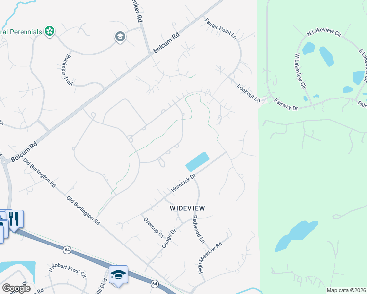 map of restaurants, bars, coffee shops, grocery stores, and more near 5N155 Prairie Rose Drive in St. Charles