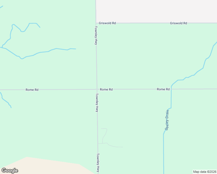map of restaurants, bars, coffee shops, grocery stores, and more near 15944 Rome Road in Lenawee County