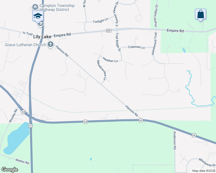 map of restaurants, bars, coffee shops, grocery stores, and more near 5N251 Hanson Road in St. Charles