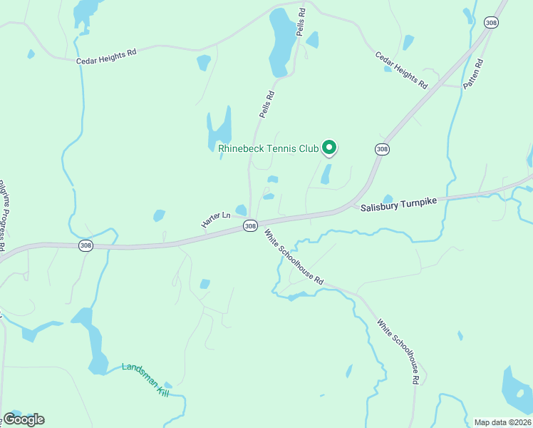 map of restaurants, bars, coffee shops, grocery stores, and more near New York 308 in Dutchess County