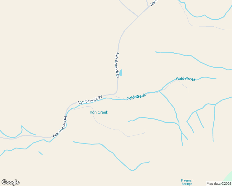 map of restaurants, bars, coffee shops, grocery stores, and more near Ager Beswick Road in Siskiyou County