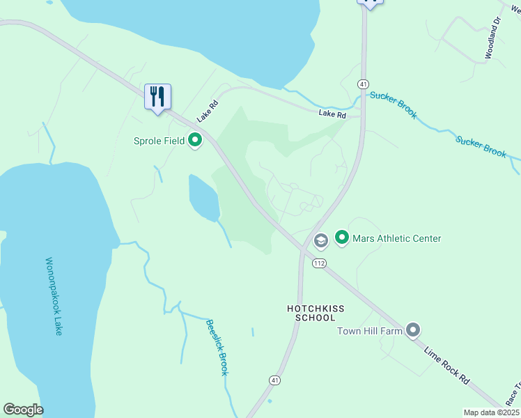 map of restaurants, bars, coffee shops, grocery stores, and more near 11 Interlaken Road in Salisbury