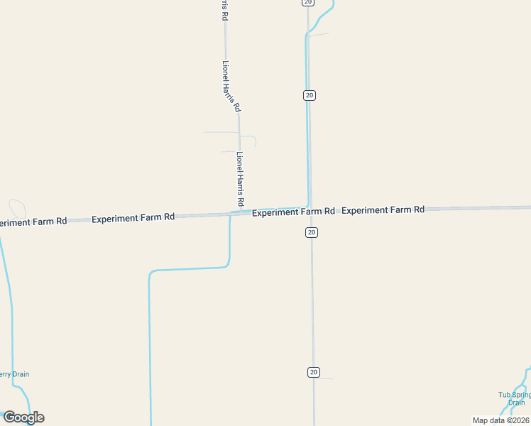 map of restaurants, bars, coffee shops, grocery stores, and more near 50132 County Road 20 in Mitchell