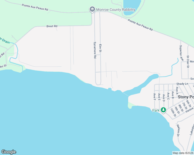 map of restaurants, bars, coffee shops, grocery stores, and more near 4474 Sycamore Road in Monroe County