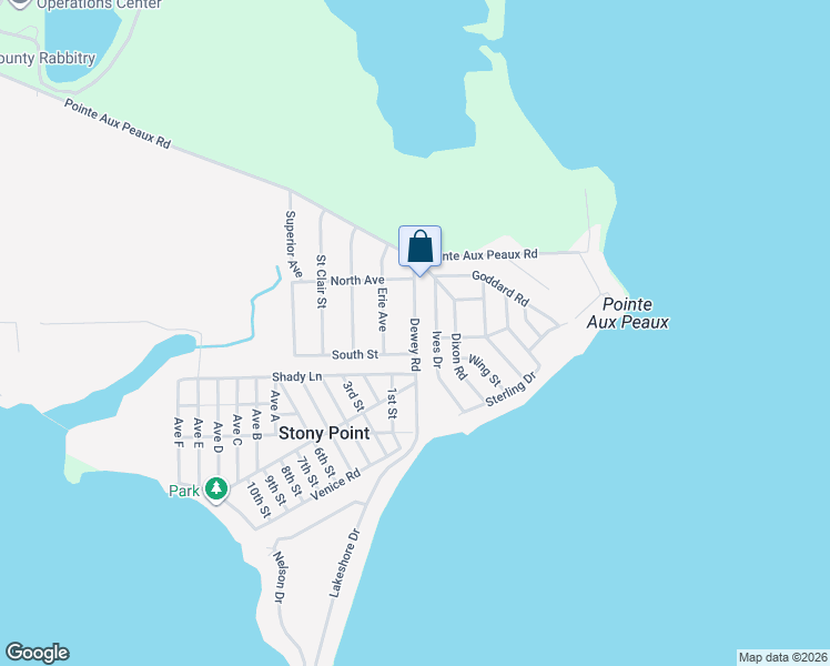 map of restaurants, bars, coffee shops, grocery stores, and more near 4551 Dewey Road in Monroe County