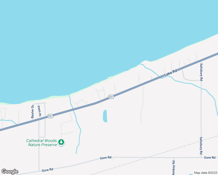 map of restaurants, bars, coffee shops, grocery stores, and more near 1524 Lake Road in Conneaut