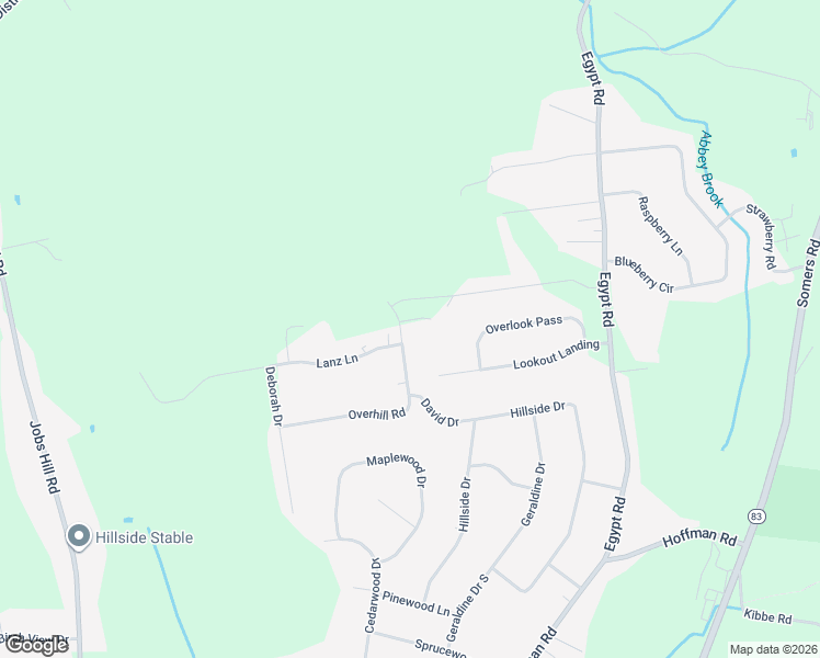 map of restaurants, bars, coffee shops, grocery stores, and more near 29 Overhill Road in Ellington