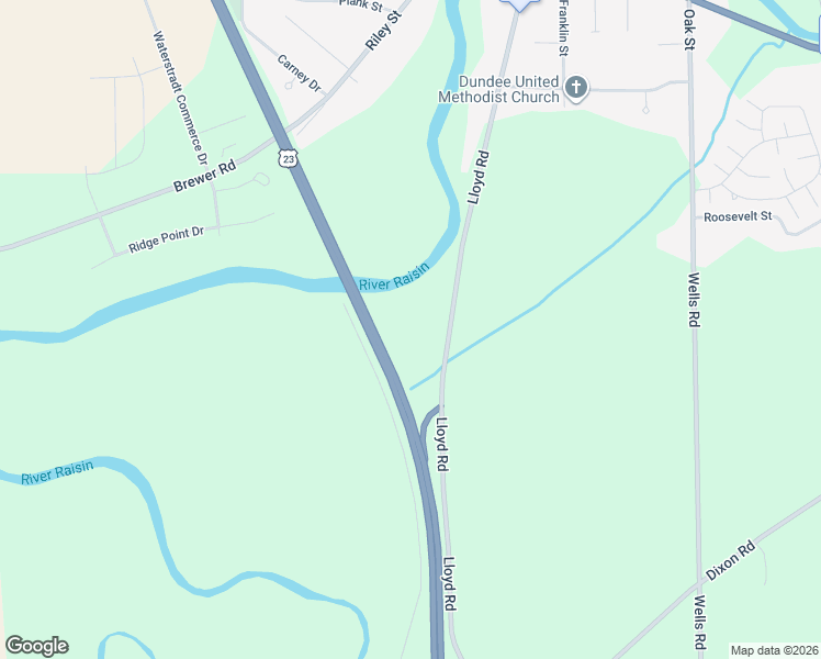 map of restaurants, bars, coffee shops, grocery stores, and more near 1160 West Lloyd Road in Dundee