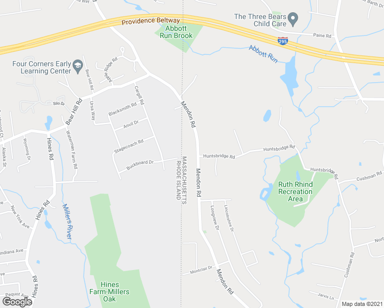 map of restaurants, bars, coffee shops, grocery stores, and more near 430 Mendon Road in North Attleborough