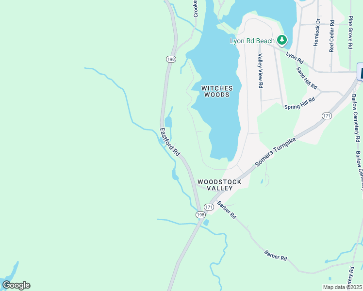 map of restaurants, bars, coffee shops, grocery stores, and more near 469 Connecticut 198 in Woodstock
