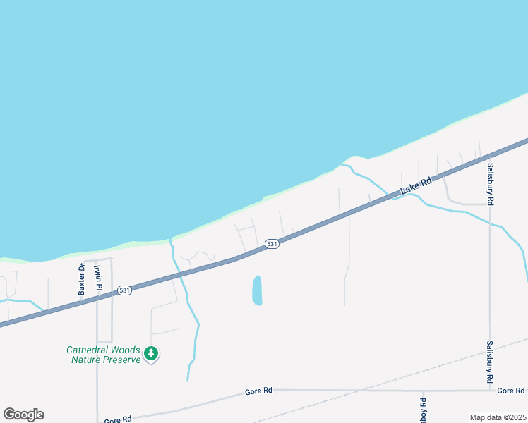 map of restaurants, bars, coffee shops, grocery stores, and more near 1524 Lake Road in Conneaut