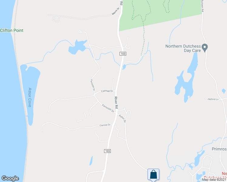 map of restaurants, bars, coffee shops, grocery stores, and more near 10 Carmel Drive in Rhinebeck