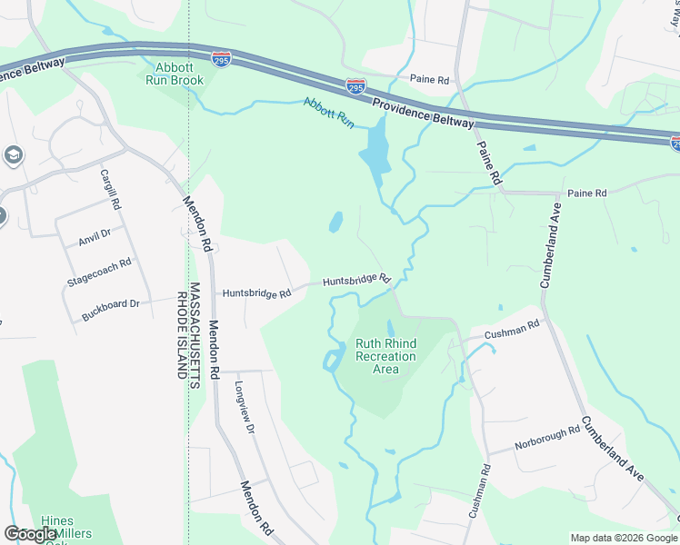 map of restaurants, bars, coffee shops, grocery stores, and more near 80 Huntsbridge Road in North Attleborough