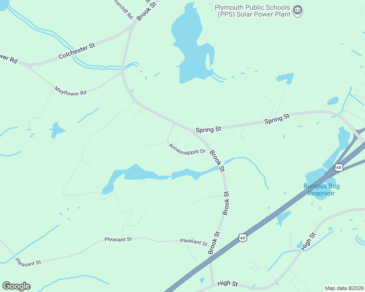 map of restaurants, bars, coffee shops, grocery stores, and more near 6 Annasnappitt Drive in Plympton