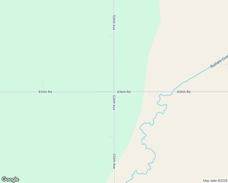 map of restaurants, bars, coffee shops, grocery stores, and more near 83575 536th Avenue in Tilden