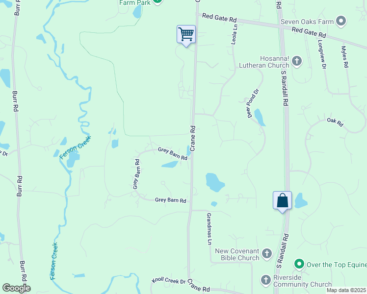 map of restaurants, bars, coffee shops, grocery stores, and more near 37W530 Grey Barn Road in St. Charles
