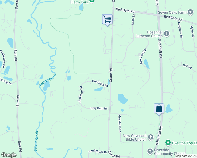 map of restaurants, bars, coffee shops, grocery stores, and more near 37W530 Grey Barn Road in St. Charles