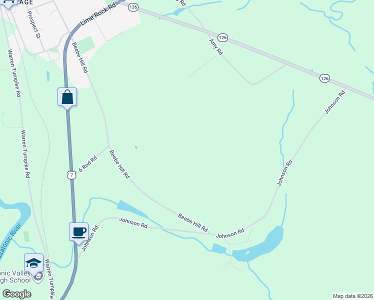 map of restaurants, bars, coffee shops, grocery stores, and more near in Canaan