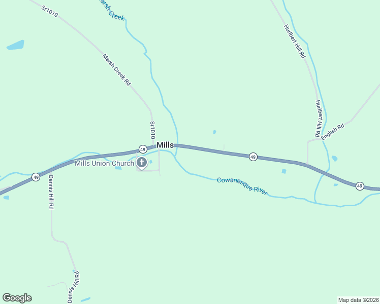 map of restaurants, bars, coffee shops, grocery stores, and more near 5086-5122 Highway 49 in Mills