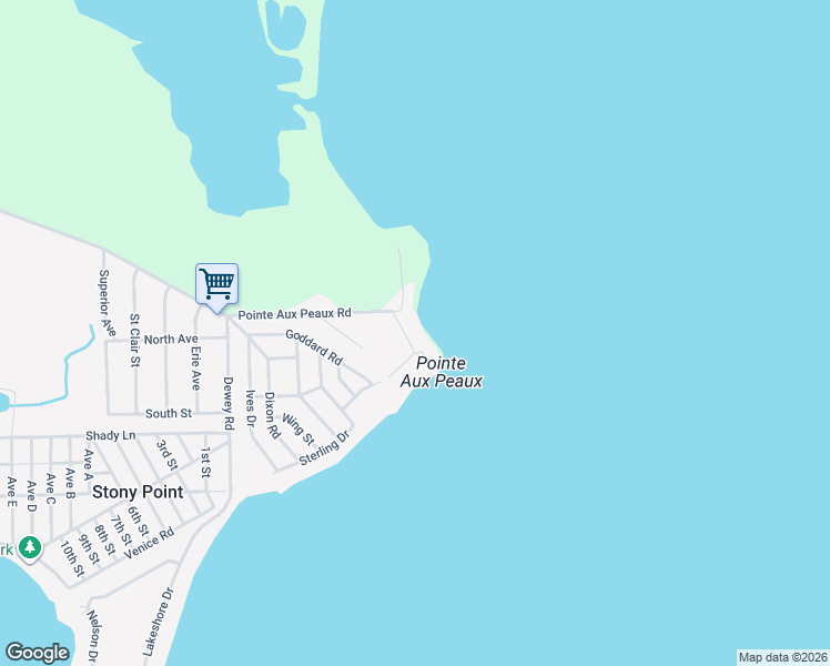map of restaurants, bars, coffee shops, grocery stores, and more near 6384 Sterling Drive in Stony Point