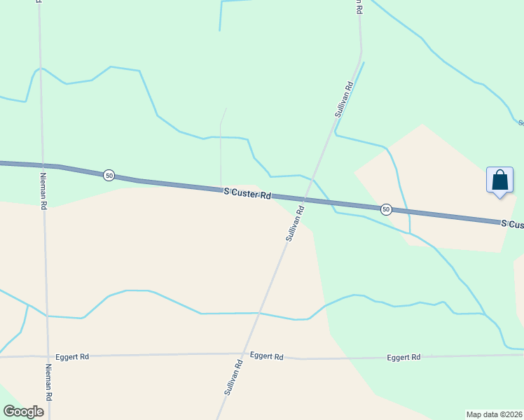 map of restaurants, bars, coffee shops, grocery stores, and more near 9280 South Custer Road in Monroe