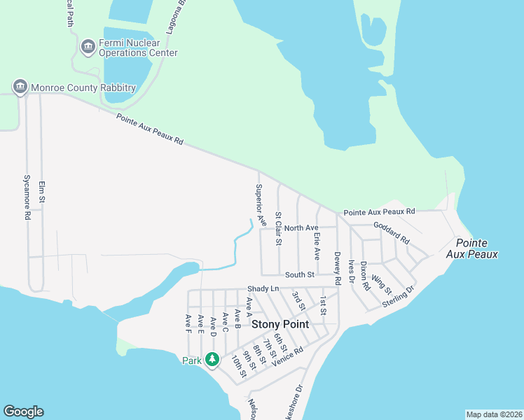 map of restaurants, bars, coffee shops, grocery stores, and more near 4144 Superior Avenue in Monroe County