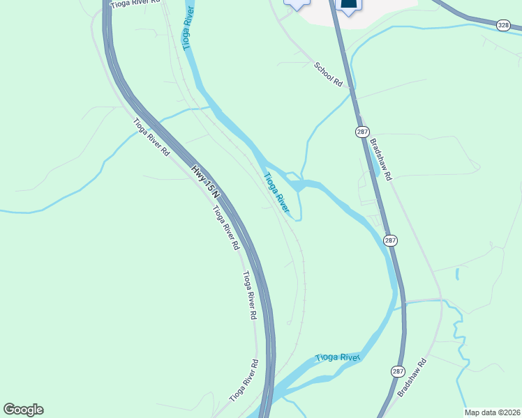 map of restaurants, bars, coffee shops, grocery stores, and more near 386 Cumming Road in Tioga