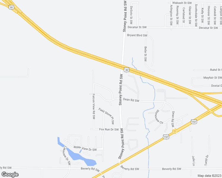 map of restaurants, bars, coffee shops, grocery stores, and more near 6524 Pheasant Hollow Road Southwest in Cedar Rapids