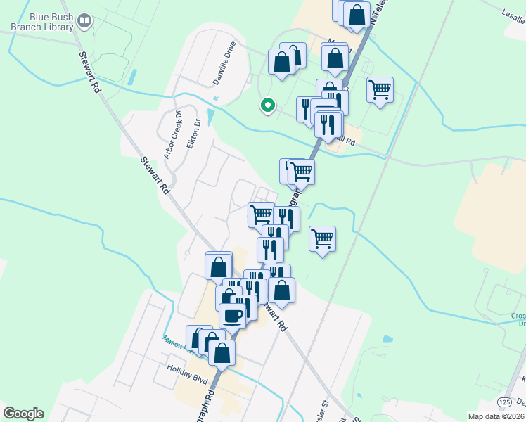 map of restaurants, bars, coffee shops, grocery stores, and more near 1811 North Telegraph Road in Monroe