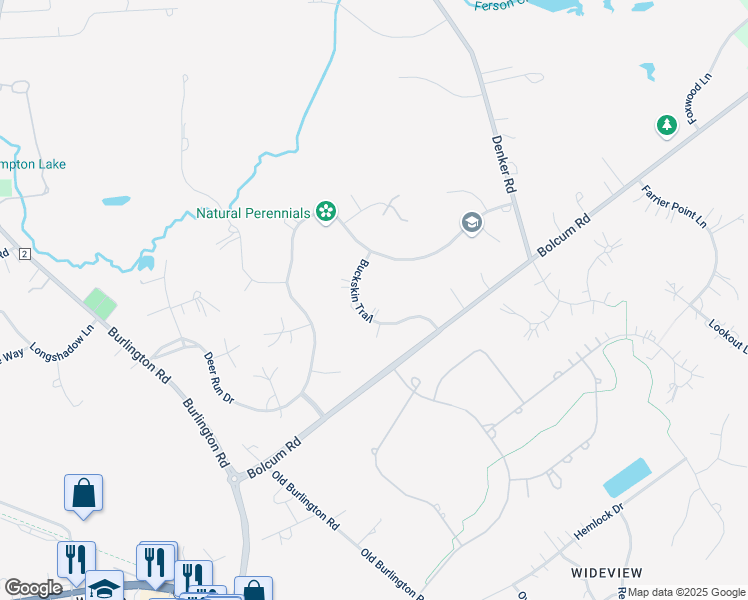 map of restaurants, bars, coffee shops, grocery stores, and more near 5N481 Buckskin Trail in St. Charles