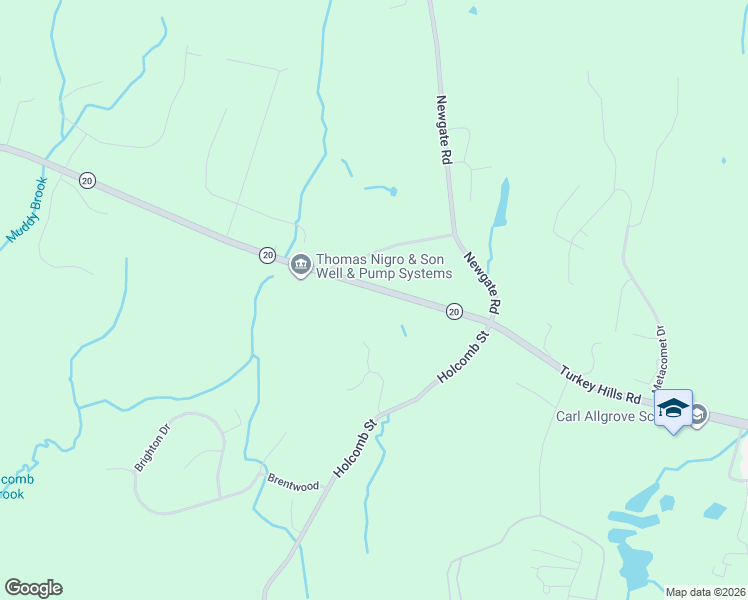 map of restaurants, bars, coffee shops, grocery stores, and more near in East Granby