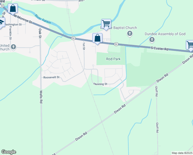 map of restaurants, bars, coffee shops, grocery stores, and more near 770 Forest Lane in Dundee