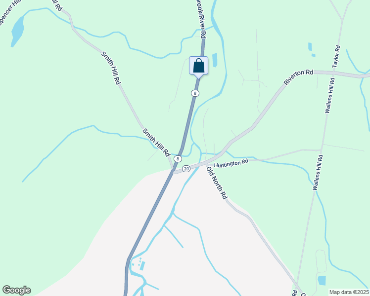 map of restaurants, bars, coffee shops, grocery stores, and more near 112 Colebrook River Road in Winsted