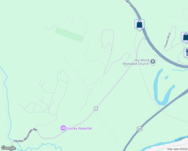 map of restaurants, bars, coffee shops, grocery stores, and more near 140 Gallis Hill Road in Kingston