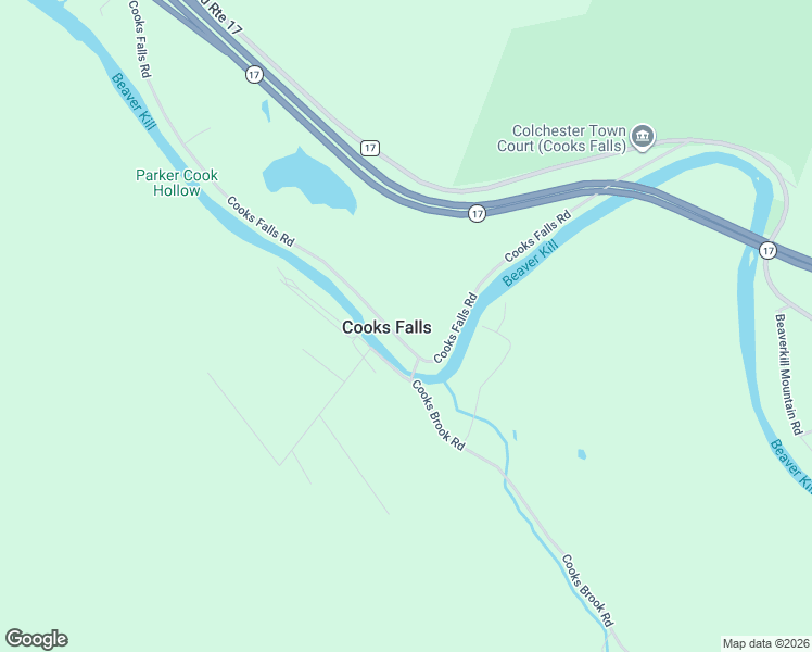 map of restaurants, bars, coffee shops, grocery stores, and more near 999 Cooks Falls Road in Roscoe