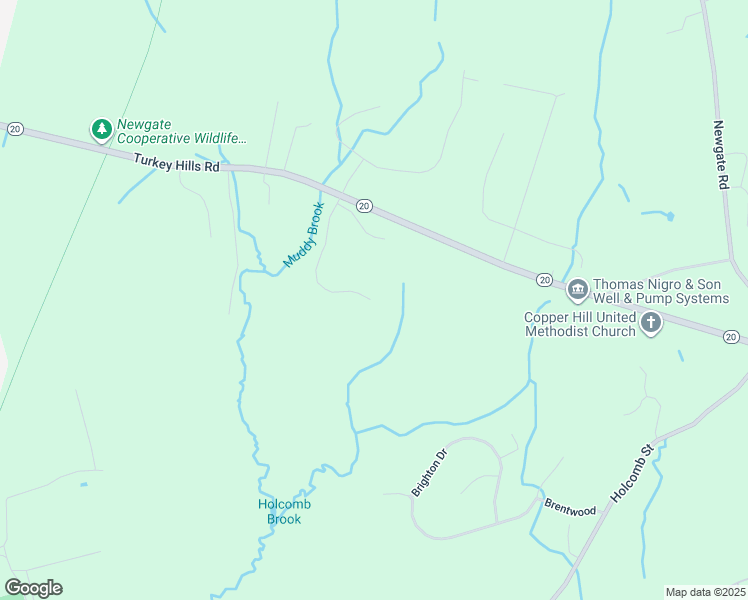 map of restaurants, bars, coffee shops, grocery stores, and more near 185 Turkey Hills Road in East Granby
