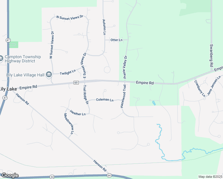 map of restaurants, bars, coffee shops, grocery stores, and more near 43W453 Empire Road in St. Charles