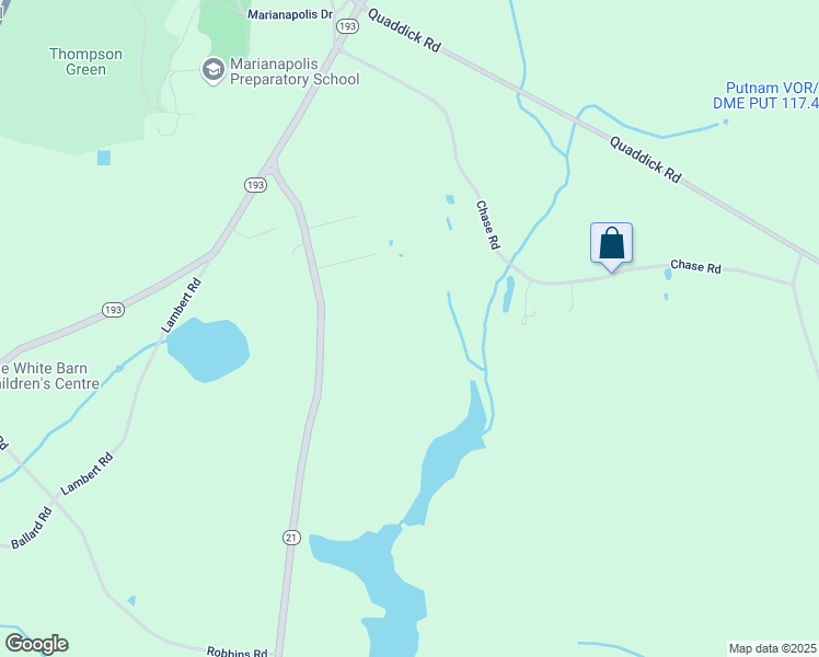 map of restaurants, bars, coffee shops, grocery stores, and more near 75 County Home Road in Thompson