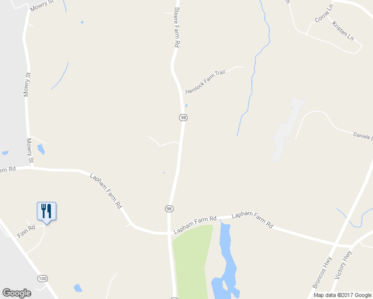 map of restaurants, bars, coffee shops, grocery stores, and more near 504 Steere Farm Road in Burrillville
