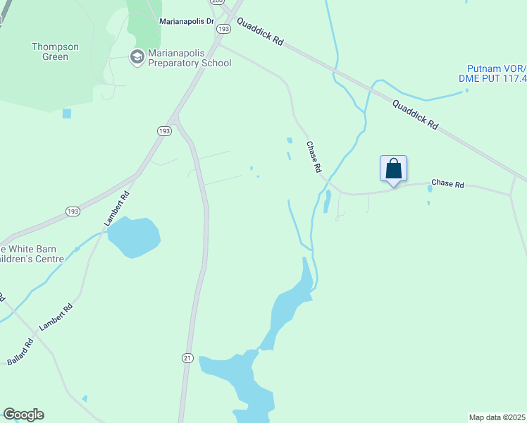 map of restaurants, bars, coffee shops, grocery stores, and more near 75 County Home Road in Thompson