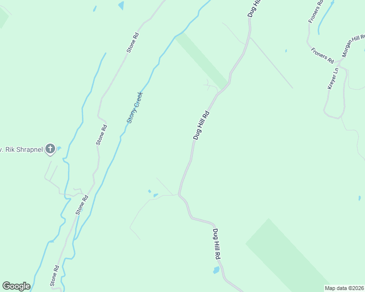 map of restaurants, bars, coffee shops, grocery stores, and more near Dug Hill Road in Hurley