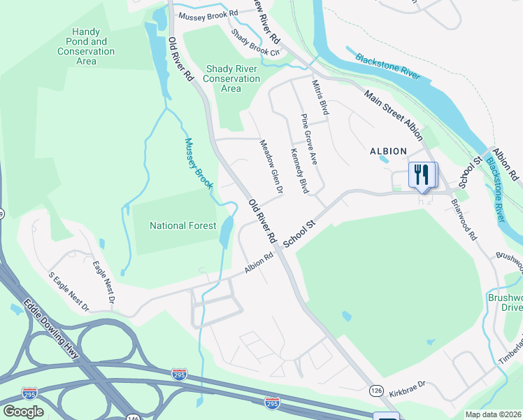 map of restaurants, bars, coffee shops, grocery stores, and more near 1 Deerfield Court in Lincoln