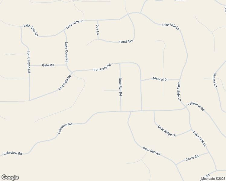 map of restaurants, bars, coffee shops, grocery stores, and more near Lookout Rd in Hornbrook