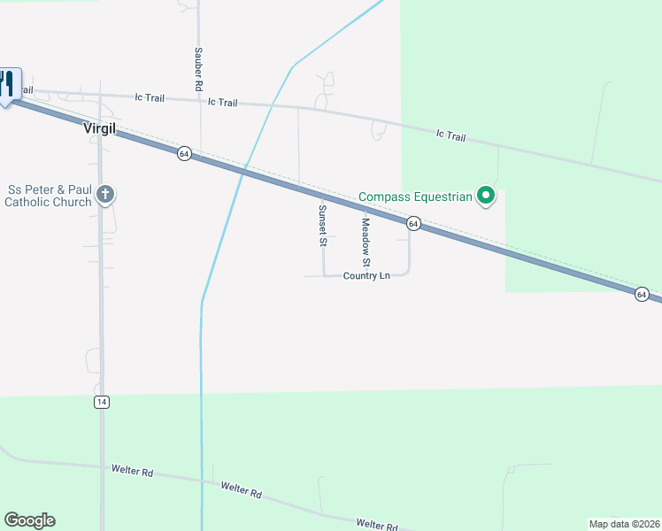 map of restaurants, bars, coffee shops, grocery stores, and more near 46W910 Country Lane in Maple Park