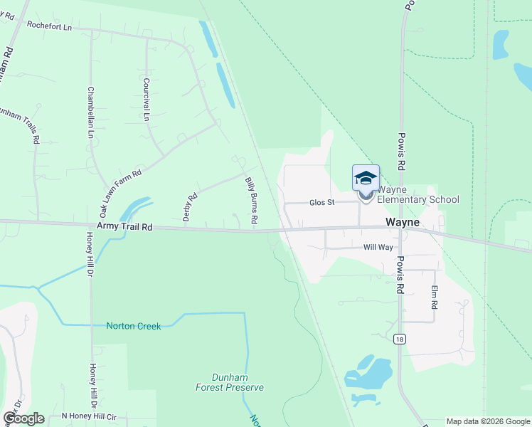 map of restaurants, bars, coffee shops, grocery stores, and more near in Wayne